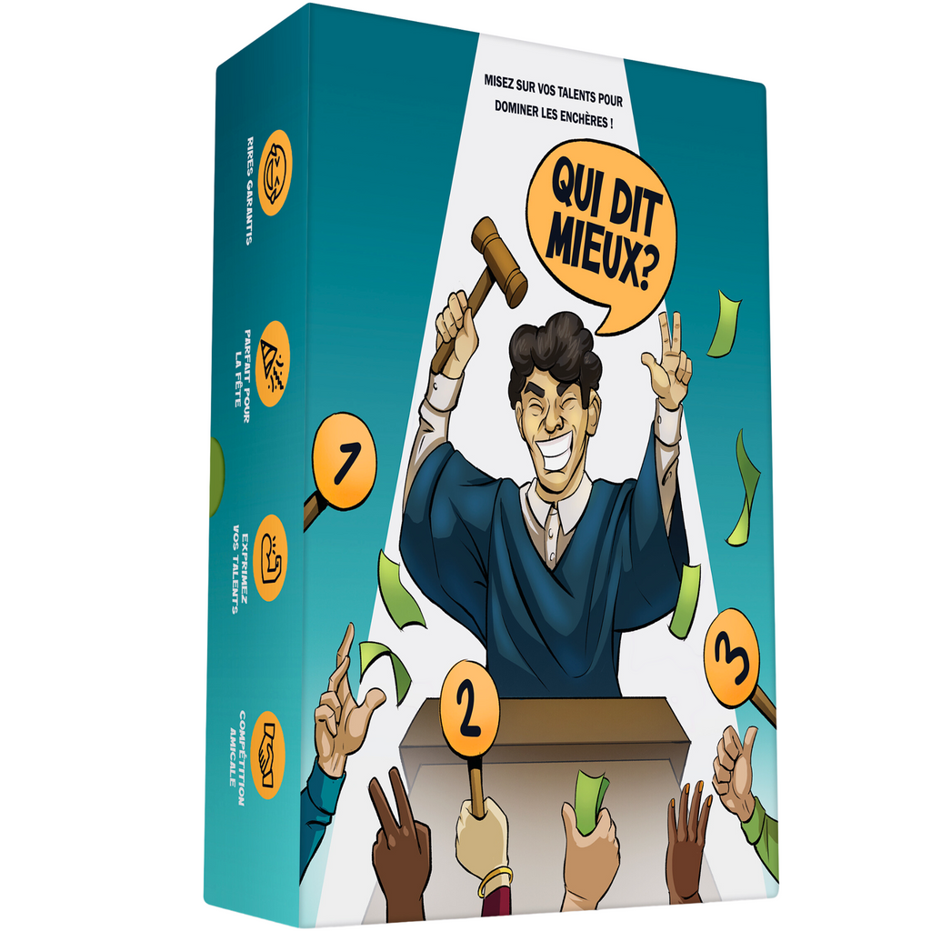 Qui dit Mieux ? Misez sur vos talents et Vivez l'Excitation des Enchères ! Jeu d'ambiance - Jeu de société