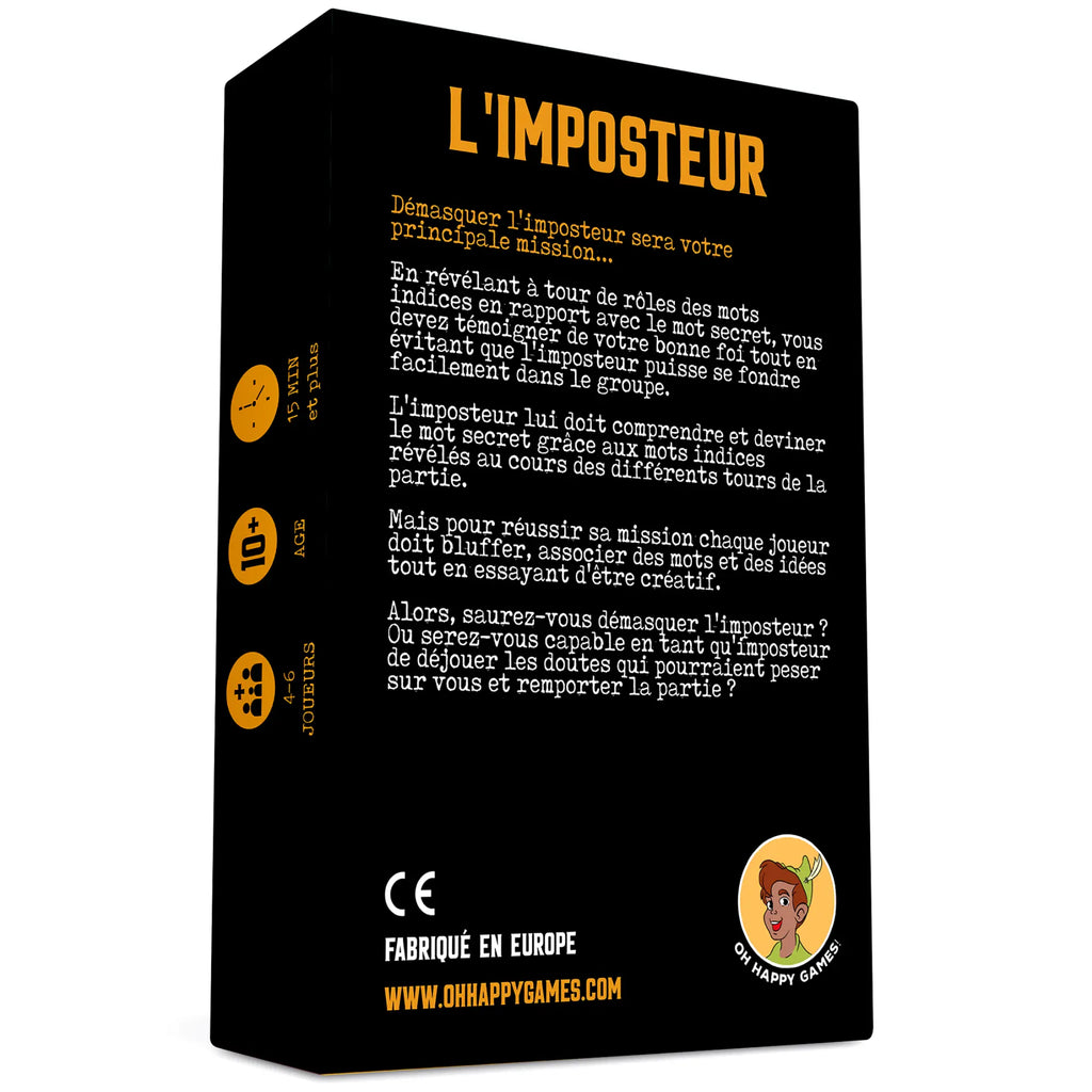 Boite du jeu "L'imposteur"
