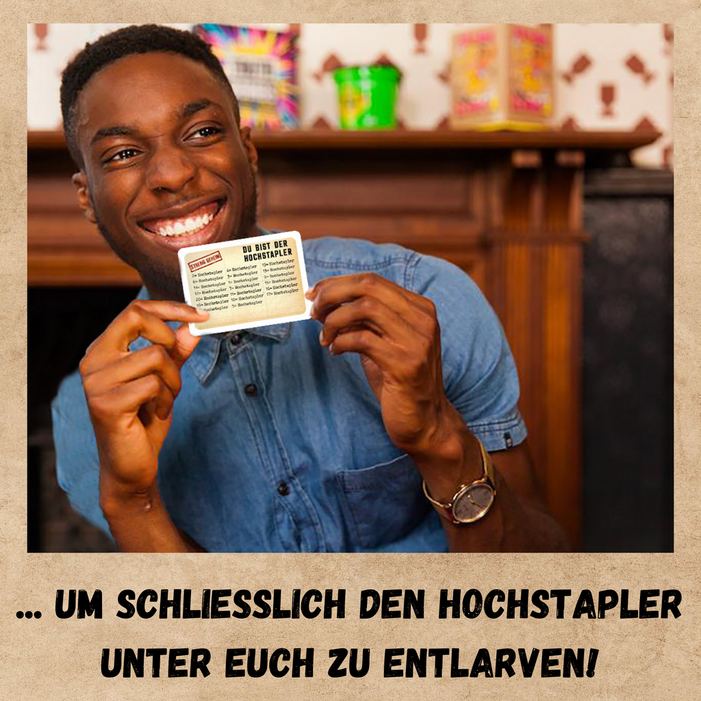 Freunde spielen der Hochstapler