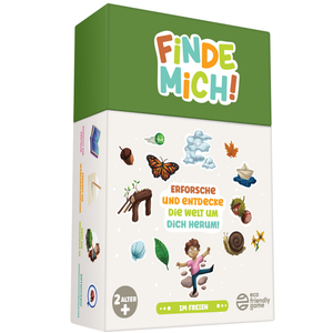 Finde Mich! Im Freien, lehrreiches Montessori-Kartenspiel zum Entdecken der Natur für Kinder von 2 bis 6 Jahren, deutsche Version