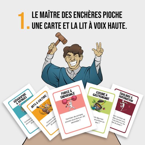 Qui Dit Mieux ? – Le jeu d'enchères sur vos talents details