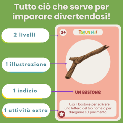 Trova-Mi! All'Aria Aperta - Gioco educativo Montessori per esplorare la natura