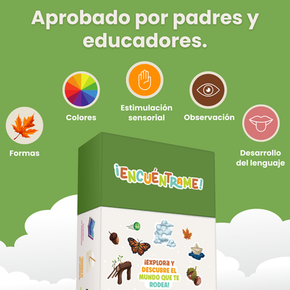¡Encuéntrame! Aire Libre – Juego educativo Montessori para niños de 2 a 6 años