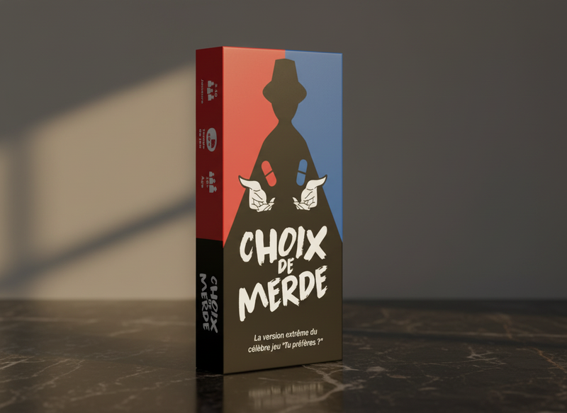 Choix de Merde – Le jeu des dilemmes impossibles — contenu de la boîte