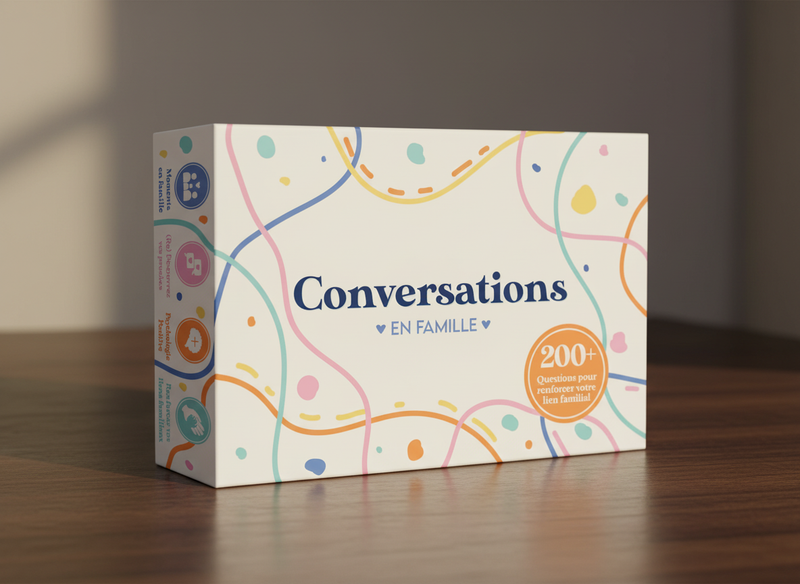 Family Conversations - The Game That Will Strengthen Your Family Bonds 👪 — contenu de la boîte