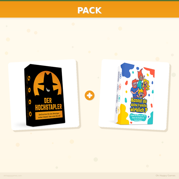 Pack DE - Der Hochstapler + Kennst du deine Familie