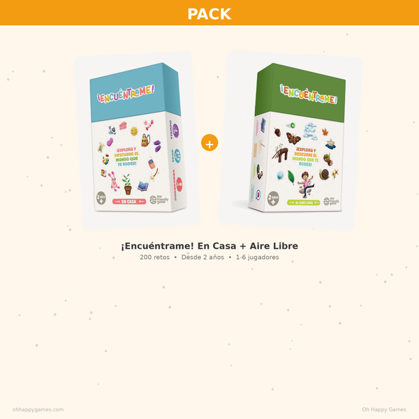 Pack ¡Encuéntrame! Completo – En Casa + Aire Libre