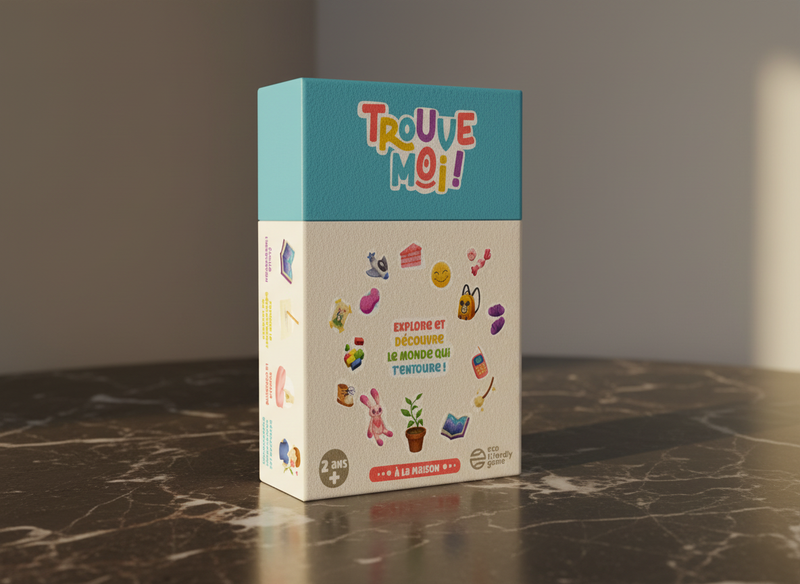 Trouve-Moi ! – Le jeu éducatif à la maison — contenu de la boîte